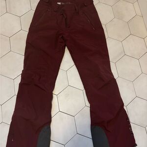Helly Hansen Maroon Snow Pants